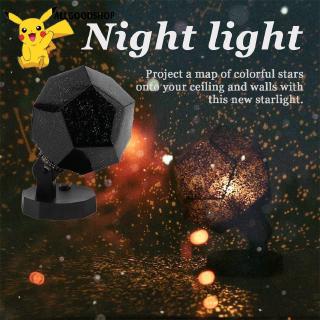 Đèn LED chiếu phòng ngủ họa tiết bầu trời vũ trụ đầy sao trang trí đẹp mắt