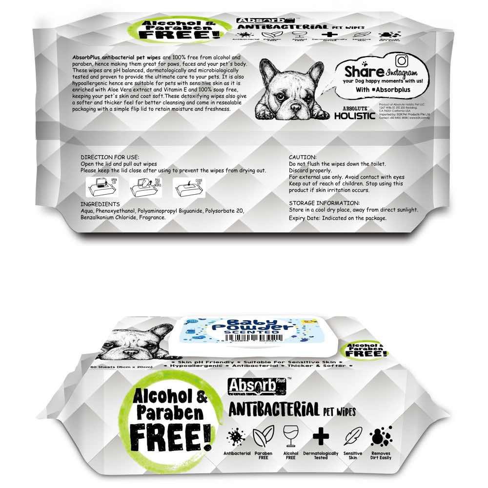 Khăn ướt giấy cho chó Kit cat kháng khuẩn antibac pet wipe, đồ dùng vệ sinh cho cún Con Mèo Xiêm