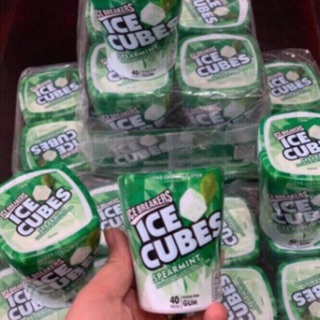 Kẹo gum không đường Ice Breakers Ice Cubes Spearmint 40 viên (vị bạc hà) - Mỹ