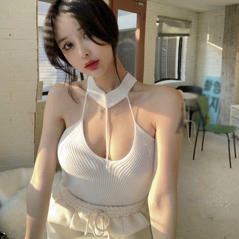 Áo Hai Dây Dệt Kim Form Ôm Tôn Dáng Cho Nữ