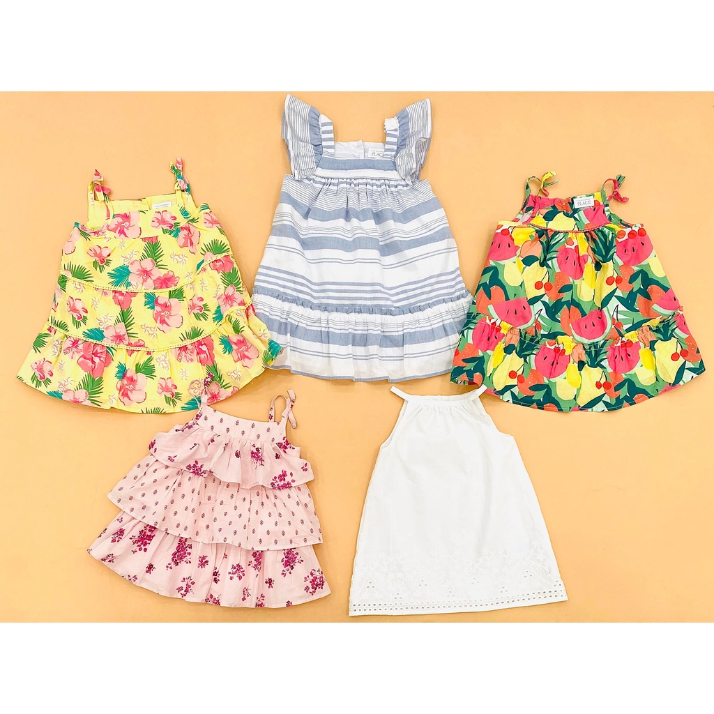 Đầm vải 2 lớp size nhí Place