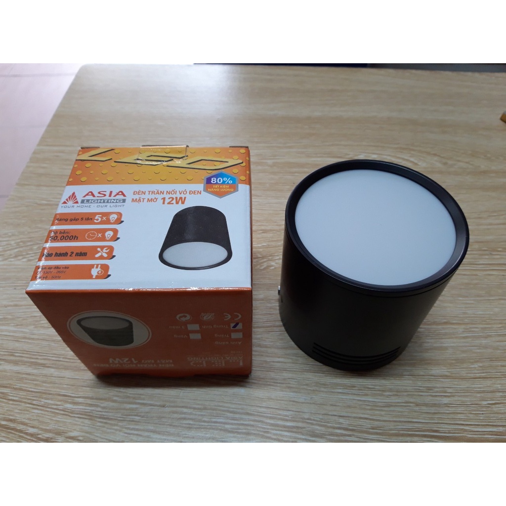 Đèn led ống bơ tán quang Asia 12W Asia lighting