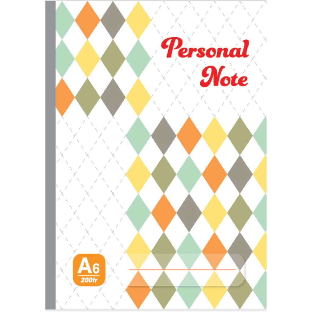 Sổ A6 may gáy cao cấp PERSONAL 200 Trang hải tiến, sổ mini học sinh, sổ ghi chú, sổ dán gáy note kẻ ngang