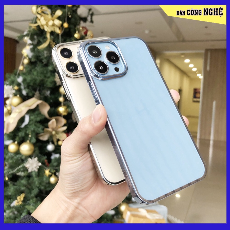 Ốp lưng trong bất tử viền màu Cao cấp iPhone 13 , 13 Pro , 13 Pro max