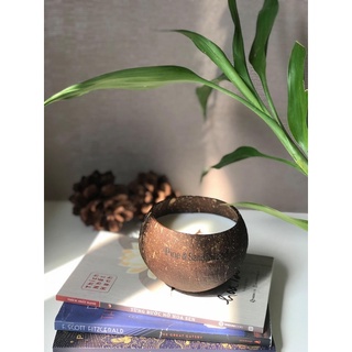 Nến Thơm Gáo Dừa - Sả Gừng (Lemongrass & Ginger)