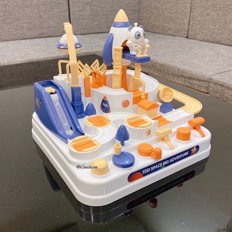 Đồ chơi mê cung tìm đường mẫu trạm vũ trụ, đồ chơi điều khiển ô tô đĩa bay về đích, đồ chơi điều khiển bằng tay cho bé