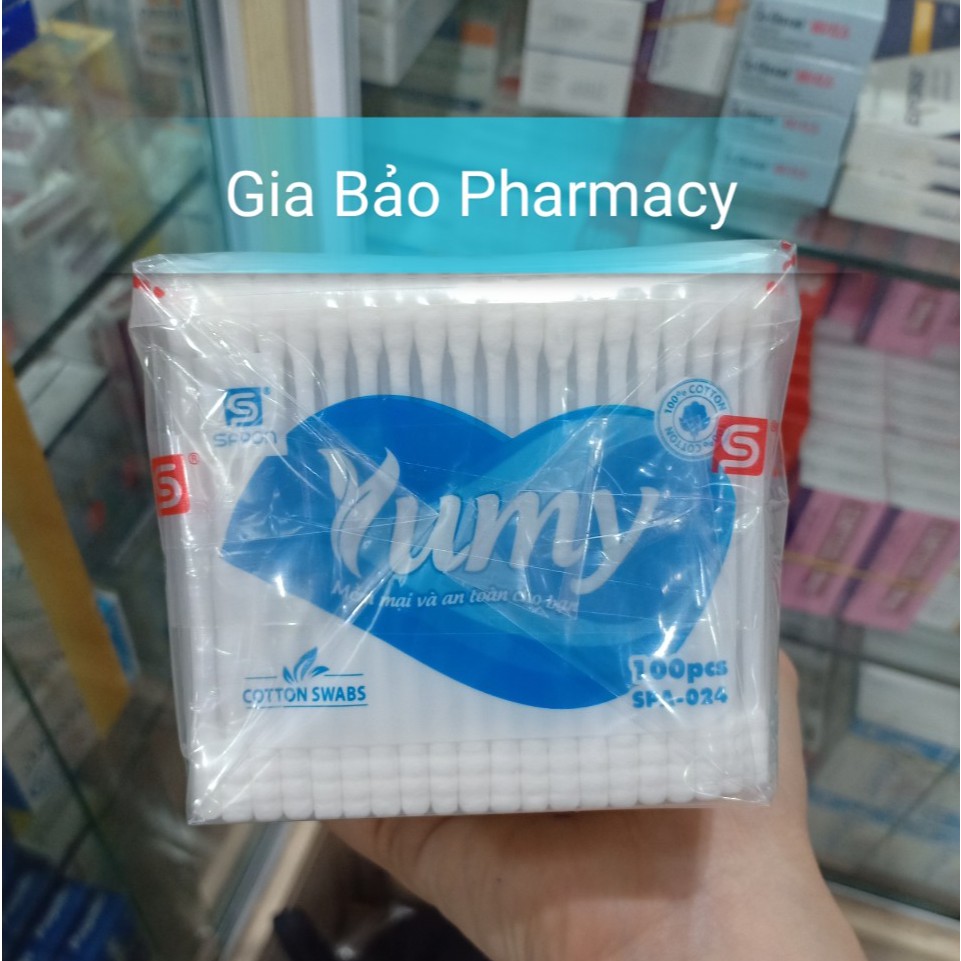 Combo 12 gói tăm bông YUMI vệ sinh tai mũi