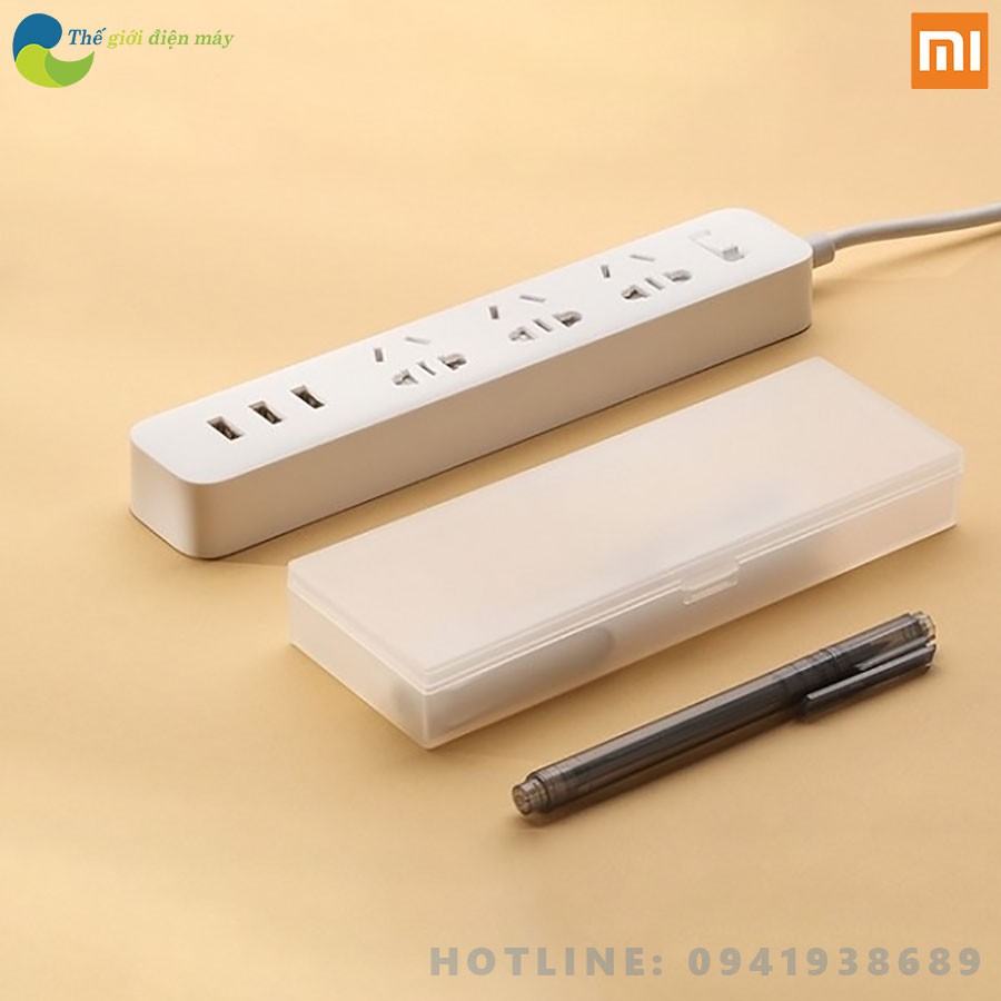 Ổ cắm điện kéo dài xiaomi power strip tích hợp 3 cổng sạc usb và 3 ổ cắm BH 6 tháng