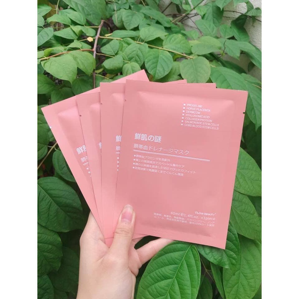 Mặt Nạ Nhau Thai Cừu - Mặt Nạ Tế Bào Gốc - Mask Cuống Rốn Nhật Bản Rwine Beauty ✡WHstore✡ | Thế Giới Skin Care