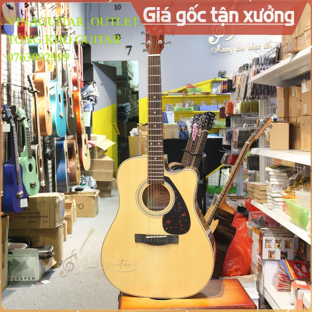 Đàn Guitar Acoustic Yamaha FX370C EQ- Vinaguitar Phân Phối Chính Hãng