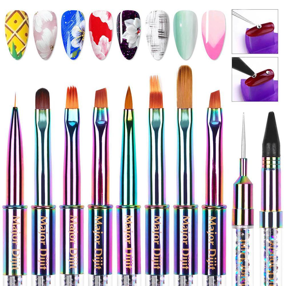 Cọ Vẽ Móng Tay Acrylic Chuyên Nghiệp Màu Gradient
