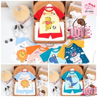 Đồ Bộ Hè cộc tay quần áo cho bé trai bé gái Minky Mom  Đồ bộ Minky Mom chất thun lạnh cho bé trai gái CỘC_MỚI