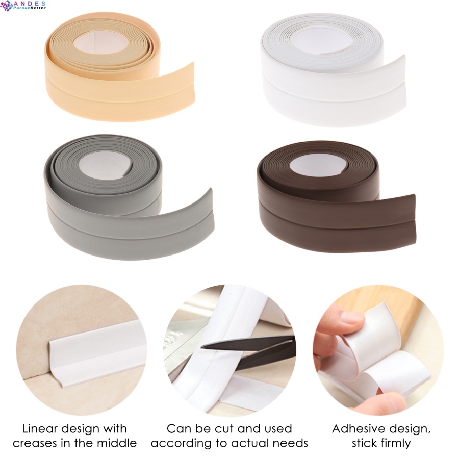 Băng keo PVC chống thấm nước dán bồn rửa nhà tắm/nhà bếp