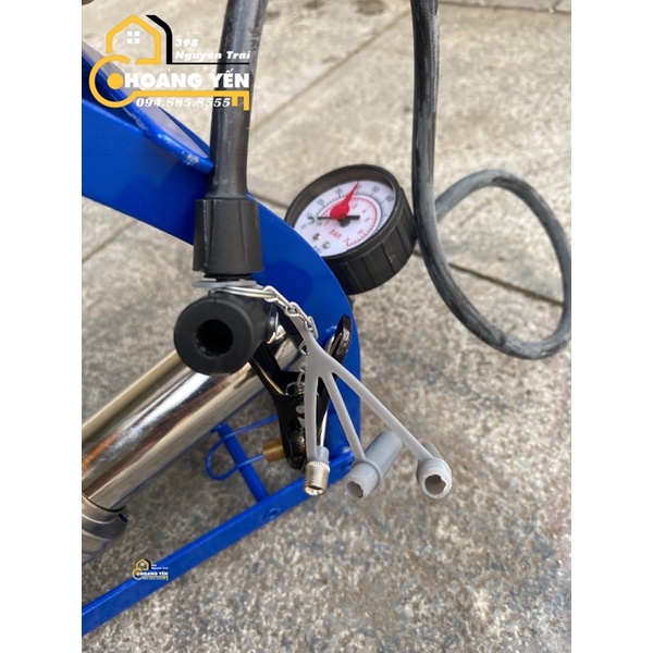 Bơm xe đạp đậm chân Toyata, Bơm xe máy đạp chân 1 ống