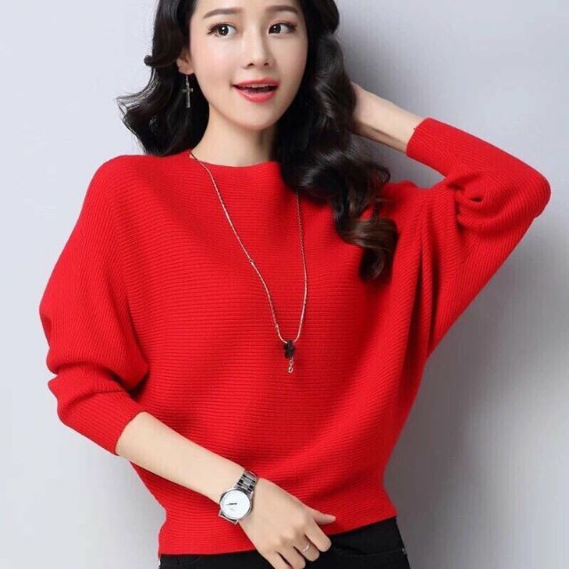 Áo len cánh dơi