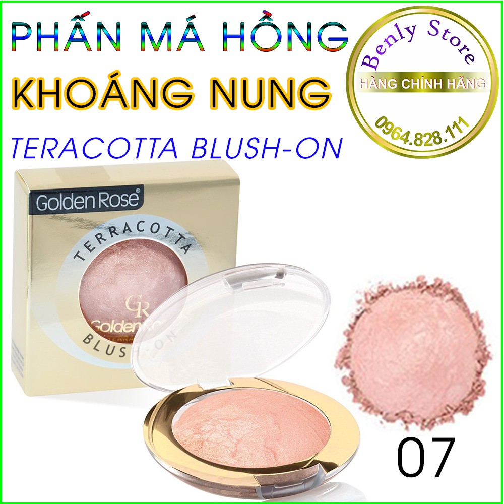 Phấn má hồng khoáng nung- Mềm Mịn Tự Nhiên- Golden rose terracotta blush on | BigBuy360 - bigbuy360.vn