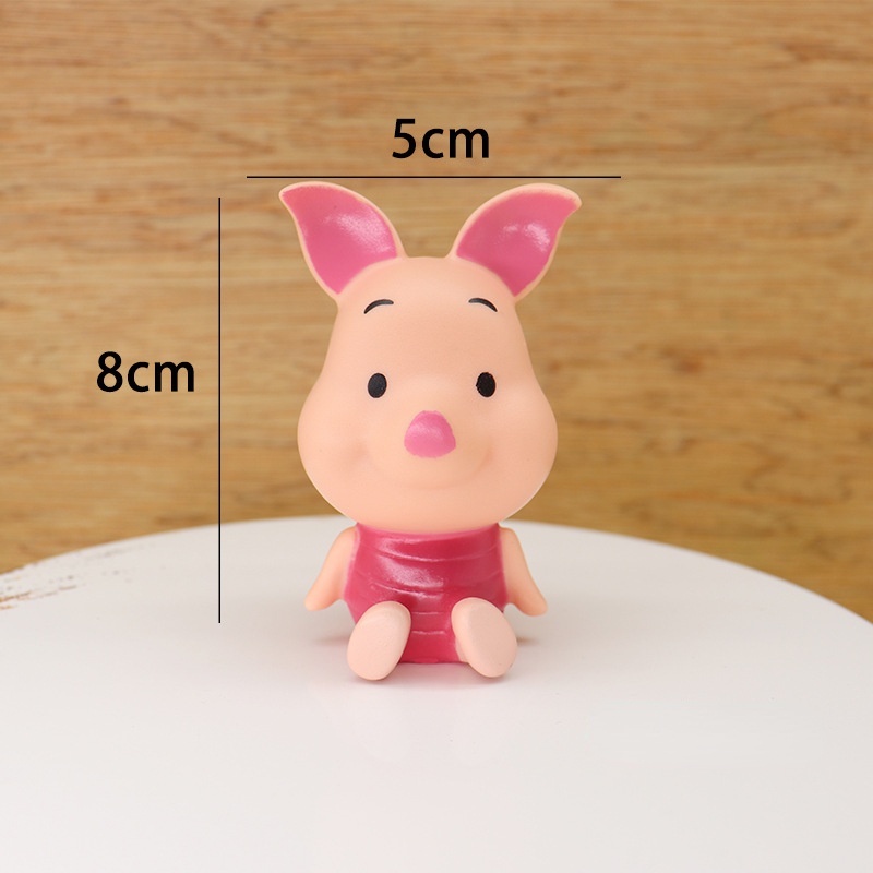 Mô Hình Trang Trí Bánh Kem Hình Gấu Pooh Đáng Yêu