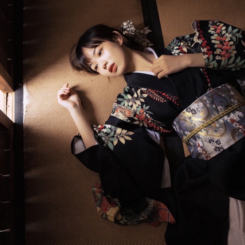 Kimono trang phục nhật bản yukata có sẵn nhiều mẫu