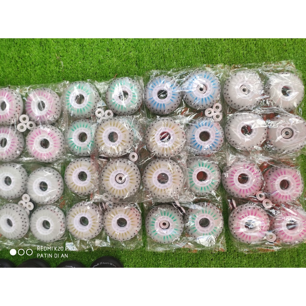 ComBo 4 Bánh đèn đá lửa cho giày patin 76mm, các bạn chát chọn màu chọn size cho phù hợp nhé