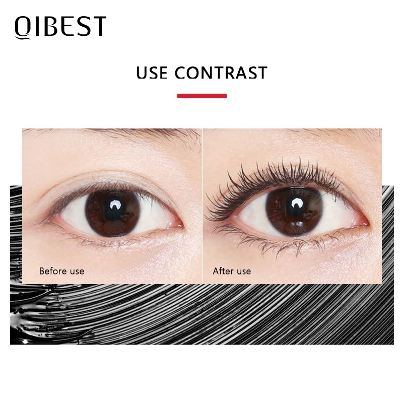 Mascara Qibest chải cong và dài lông mi tạo hiệu ứng sợi mi 4D 40g