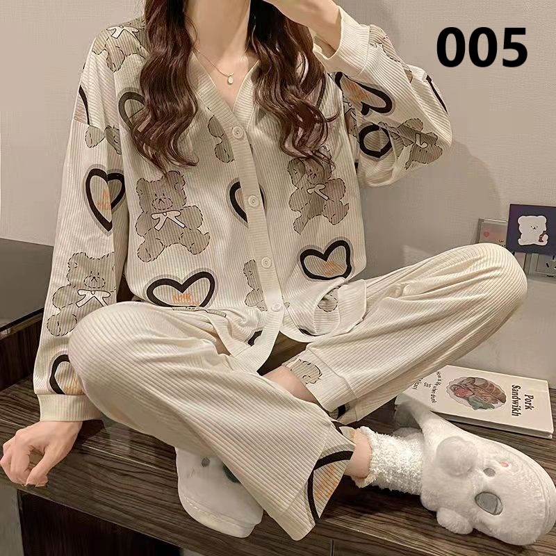 Đồ Ngủ Nữ Kimono cổ YUKATA dài tay phong cách Nhật Bản 2021 DN010