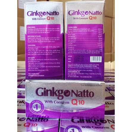 Viên uống bổ não GINKO NATTO 360mg giúp tăng cường trí nhớ, hỗ trợ tuần hoàn máu não - Hộp 100 viên