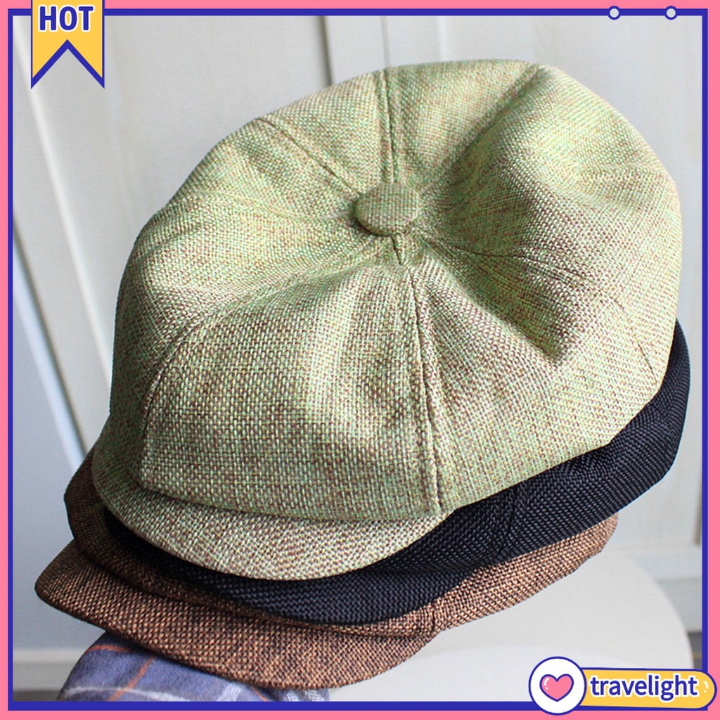 Mũ Beret Mỏng Co Giãn Nhanh Khô Phong Cách Vintage Cho Nam