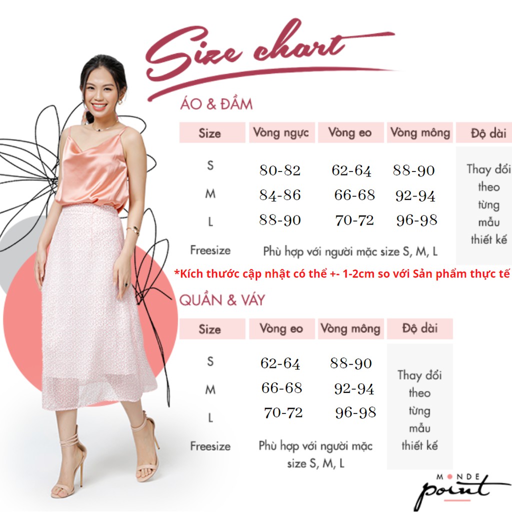 Chân váy Dài Monde Point MPWA0616410 màu Nude | BigBuy360 - bigbuy360.vn