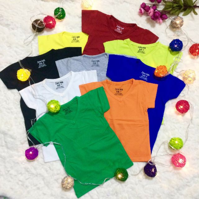 Combo 4 áo cotton cho bé trai bé gái