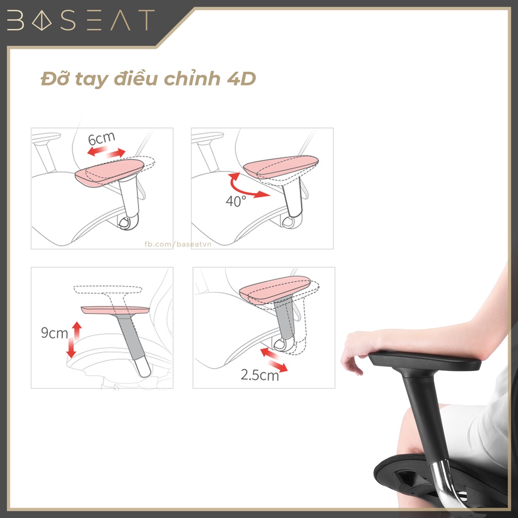 Ghế lưới Công thái học SIHOO V1 - Ergonomic điều chỉnh lưng bảo vệ cột sống, làm việc văn phòng, ngả 140 độ