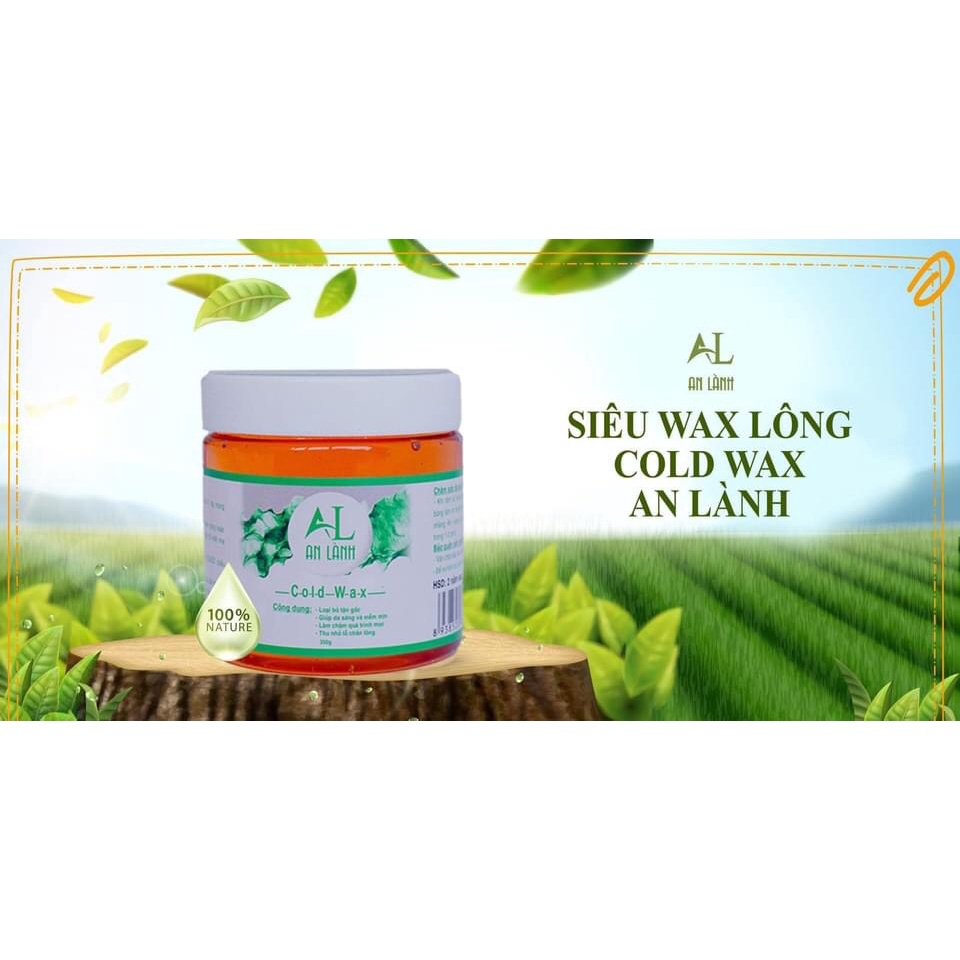 Wax lông An Lành tẩy lông nách chân tay an toàn hiệu quả (Tặng Bột tắm tẩy thiên nhiên+ giấy+que wax)