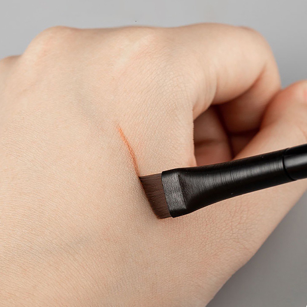 [Hàng mới về] Cọ trang điểm lông mày và kẻ mắt chuyên nghiệp sợi mềm bền đầu phẳng góc nghiêng dễ sử dụng