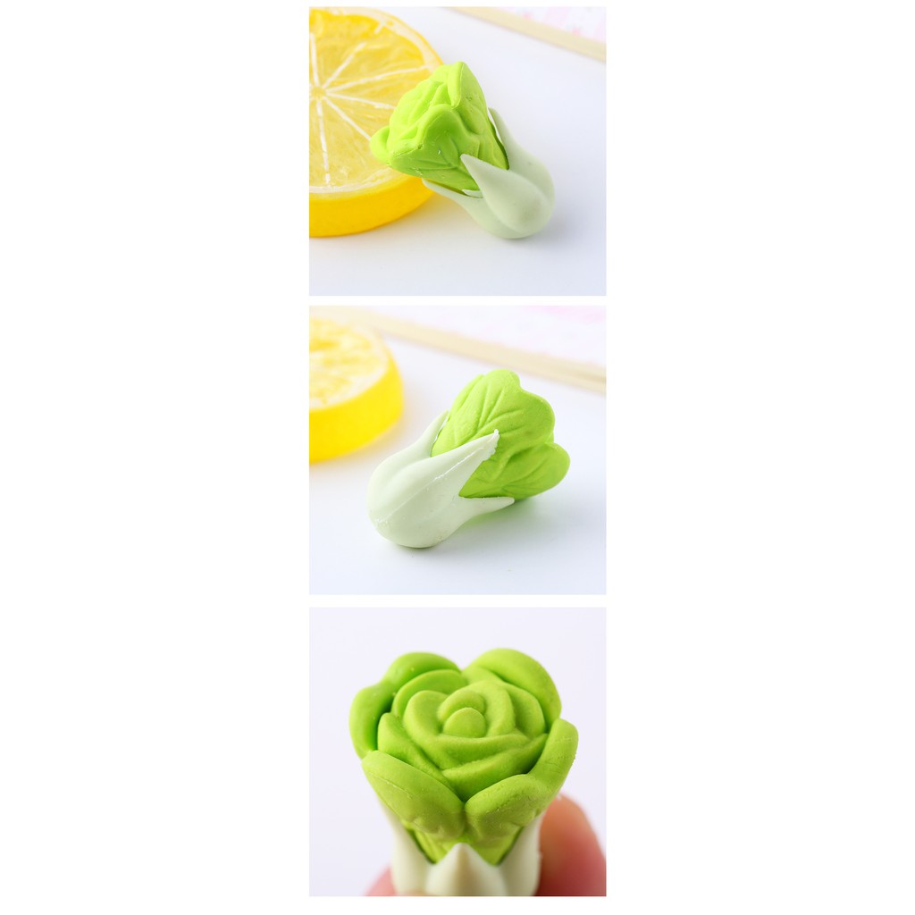 Bộ 4 Cục Tẩy Màu Xanh Lá Cây Nhỏ Dễ Thương