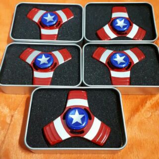 Fidget Spinner Captain America - Món đồ chơi Con Quay 3 Cánh Để Giảm Stress