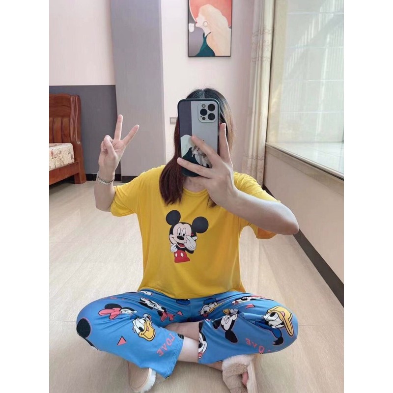 bộ thun tay cộc quần dài