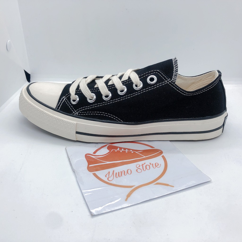 Giày Thể Thao Sneaker Vải Đen Cổ Thấp, Đế Mềm Cao Cấp - CT1 | BigBuy360 - bigbuy360.vn