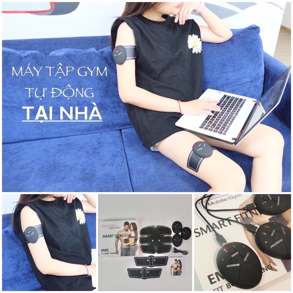 Máy Tập Tan Mỡ 15 Cấp Độ Tặng Kem Tan Mỡ