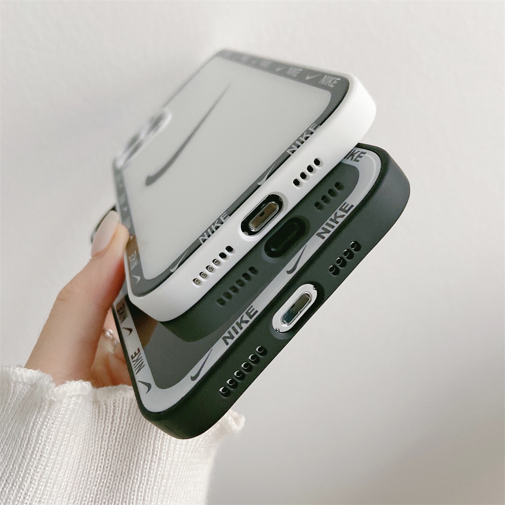 Ốp điện thoại mặt kính với móc bảo vệ camera thích hợp cho IPhone 12 11 Pro Max XS Max XR X 8 7 Plus