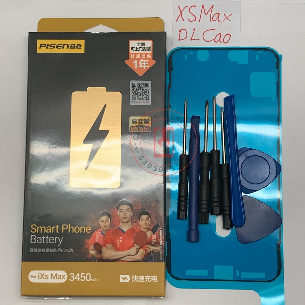 Pin Pisen tương thích cho điện thoại XS Max Táo