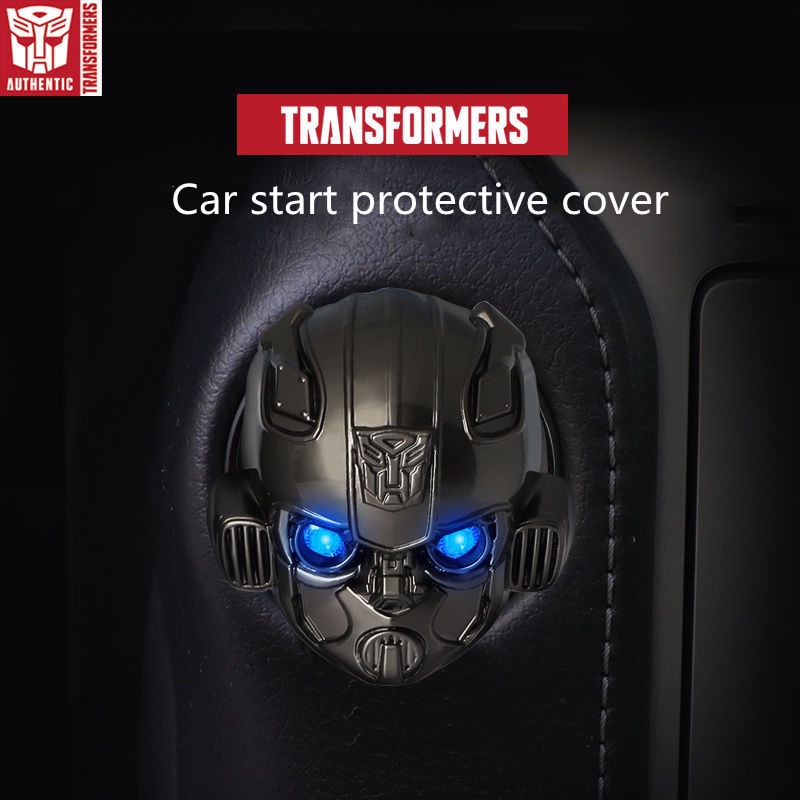 Iron Man Transformers Bumblebee Car Một nút Khởi động Nút che ô tô Hình dán xe hơi Chống xước Chất liệu Hợp kim nhôm Chống Trầy Vỏ Trang trí Động cơ | BigBuy360 - bigbuy360.vn