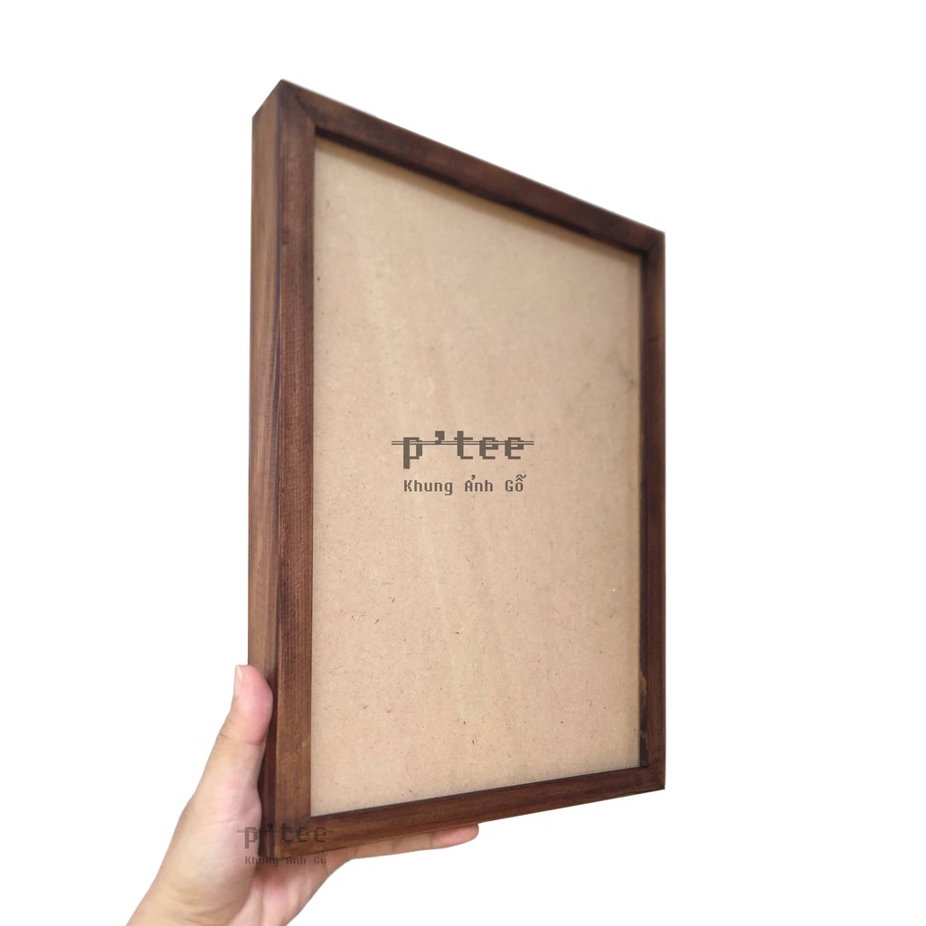 Khung ảnh A4 21x30 - Khung hình gỗ thông mặt kính - Khung ảnh đẹp Picture Frames Tiệm Khung PT