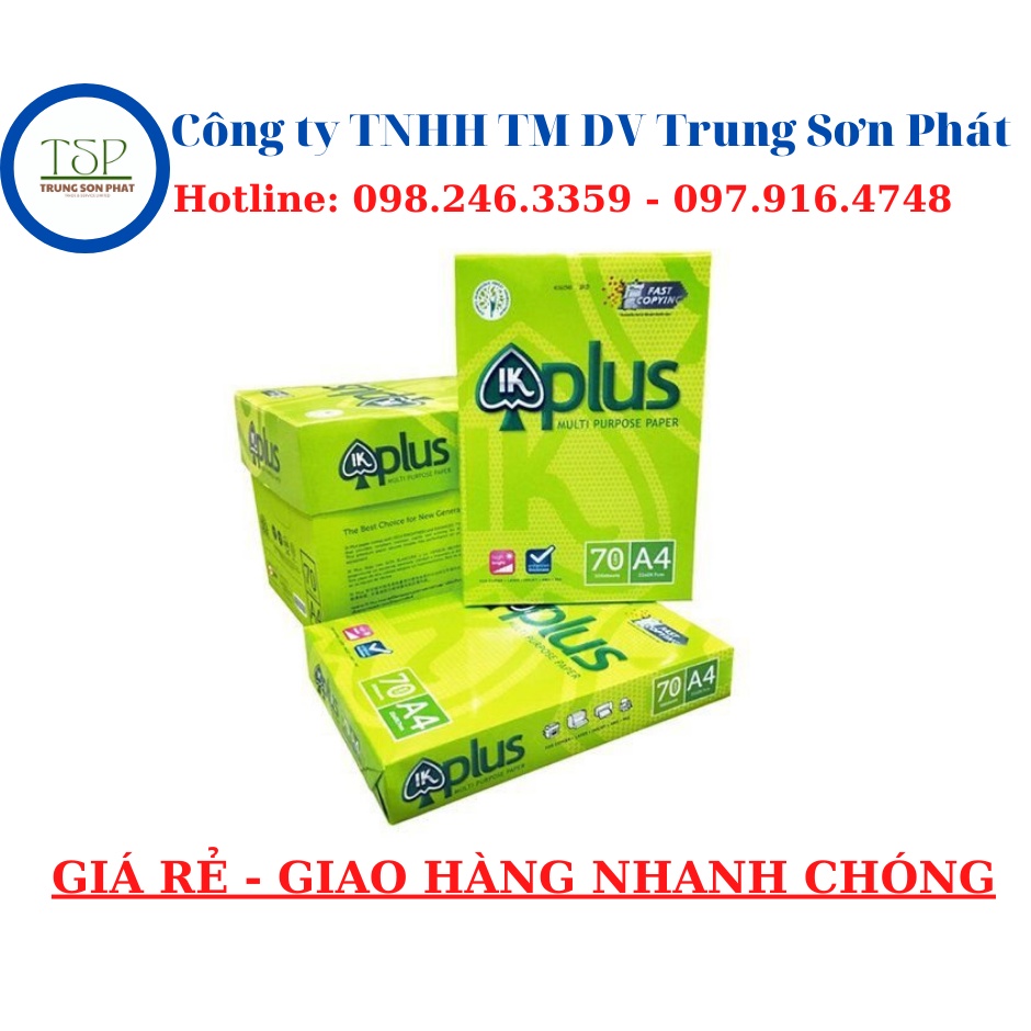 Giấy In IK PLUS ( A3/A4/A5 ) ( 70gsm ) ( 500 tờ/ream )