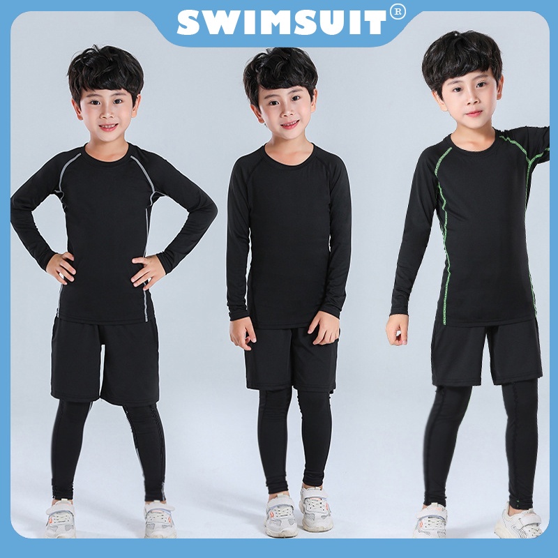 Boys 3 Piece Long Sleeve Swimsuit Set Boys Tracksuit, Jogging Suit, 3 Piece