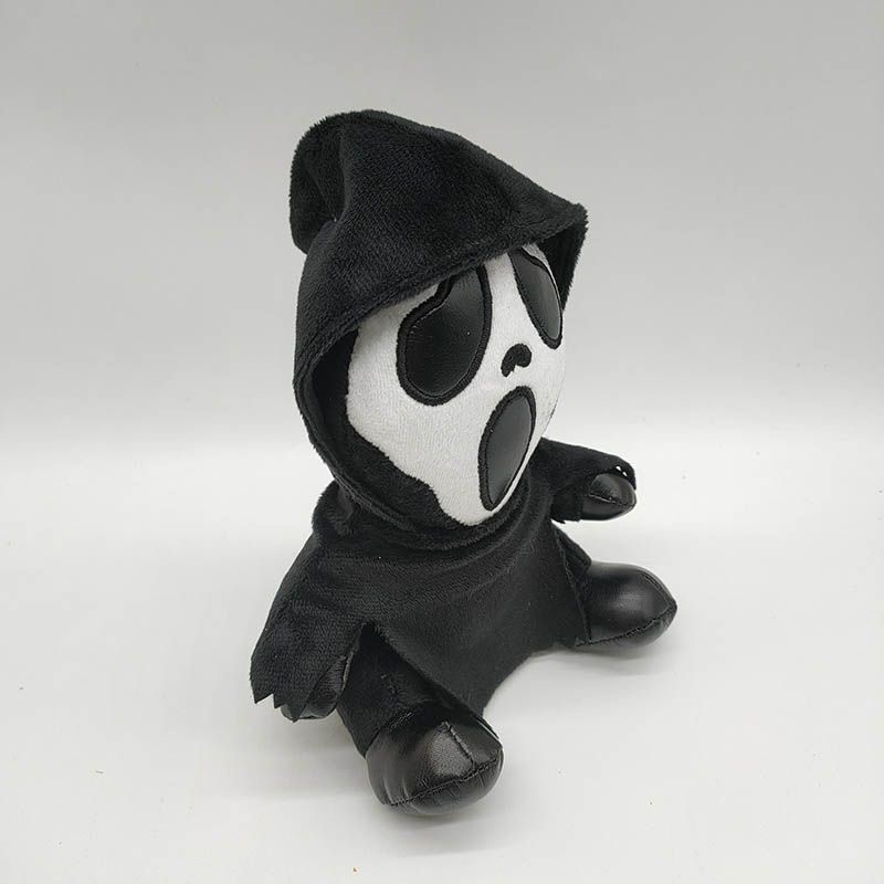 Horror Theme Doll Ghost Face Plush Death Doll Movie Scream Surrounding Ghost Face Plush Toys Children's Halloween Gifts