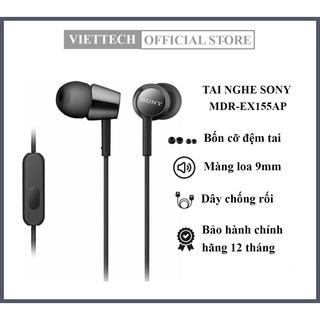 Tai Nghe Nhét Tai Sony MDR-EX155AP - Chính Hãng - Bảo Hành 12 tháng
