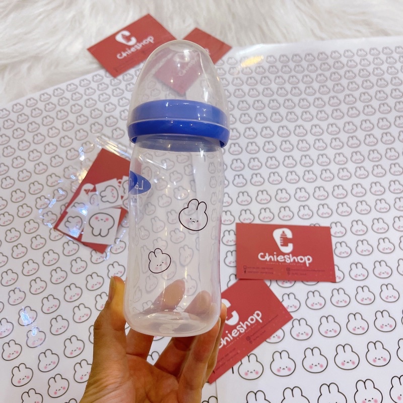 Sticker Hàn THỎ / gấu / mèo ami dán bình sữa chống nước chịu nhiệt tia UV cho moyuum hegen mother k gros