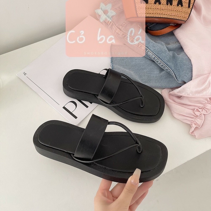 Dép Đế Xuồng Bánh Mì Xỏ Ngón