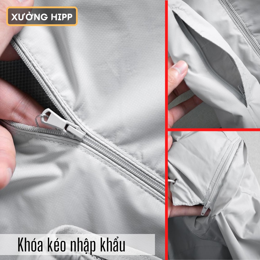 Áo khoác gió nam Muji Xuất Nhật 2 lớp Xưởng Hipp, có mũ tháo dời, chất vải dù nhập chống nước - 2KGM | BigBuy360 - bigbuy360.vn