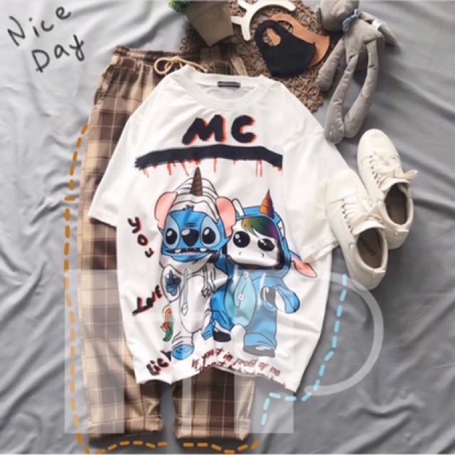 Áo MC 2 thú sừng+ quần kẻ karo THB764