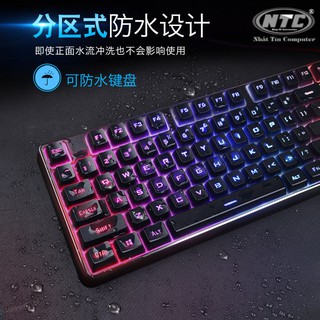 Bàn phím giả cơ HP K300 led đa màu-phím cao chống nước, bấm cực êm